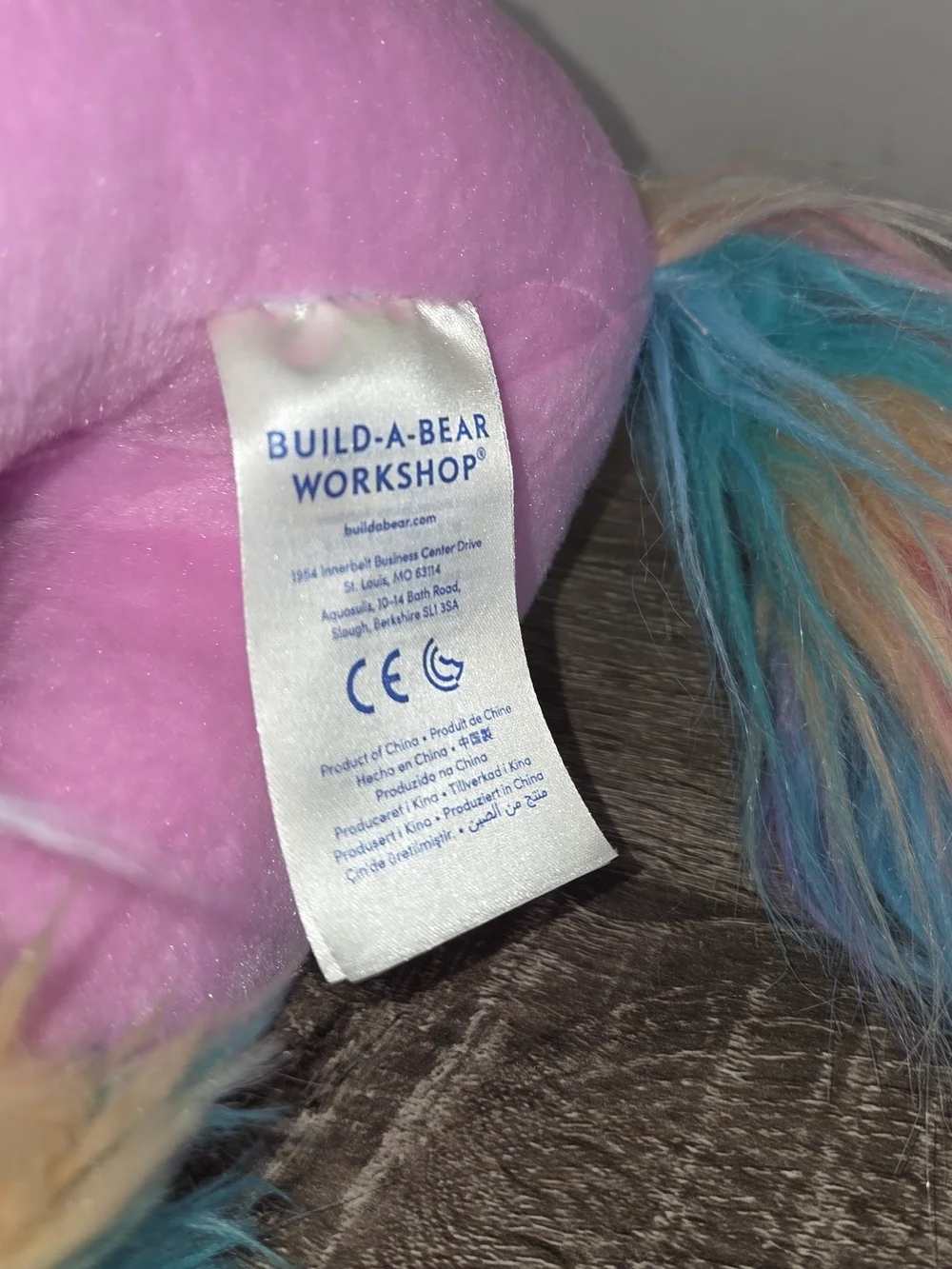 Build A Bear Fairy Friend Unicorn Rainbow Pink Plush Stuffed Animal 17